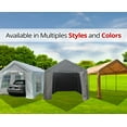 Aleko 10 X 20 Steel Frame With Pvc Removable Walls Canopy Carport