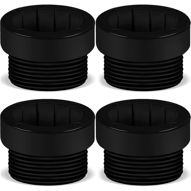 Adaptador estabilizador de sombrilla de piscina de 4 piezas, manguitos adaptadores roscados que solo se adaptan a insertos de sombrilla de piscina Aquastar de 1 3/4