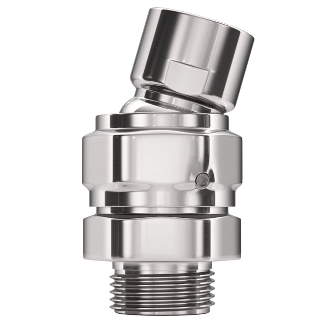 Adaptador De Bola Giratoria Para Cabezal De Ducha Totalmente De Metal Bola Pivotante Ajustable Cromada Para Ajustar El Ángulo Del Cabezal De Ducha Junta De Conector Universal Se Adapta A Cabezales De