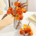 thumbnail image 5 of Cheapark Halloween Fall Decor, Artificial Autumn Pumpkin Berry Flower Maple Plant Stems Picks Vase Decorations, For Home Harvest Holiday Thanksgiving Indoor, 5 of 8