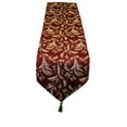 thumbnail image 3 of Luxury Damask 13" X 70" Burgundy Table Runner, 3 of 3