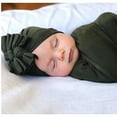thumbnail image 2 of Otqutp Casual Caps for Children Children's Flower Hats Soft Hats Girl Baby Boy Turban Cap Bowknot Hats for 6M to 3Years, 2 of 3