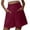 Wine, variant on IROINNID Women's Casual Leisure Wide Leg High Waist Shorts With Pocket