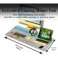 thumbnail image 3 of Office Desk Mat Keyboard Pad, Gaming Mouse Pad Large Desk Pad, The Desk Mat Waterproof Non-Slip Rubber Base, 35.4 X 15.7 inch for Work/Game/Office/Home Seashells, Ocean Seashells Sandy Beach, 3 of 6