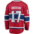 thumbnail image 3 of Men's Fanatics Josh Anderson Red Montreal Canadiens Breakaway Player Jersey, 3 of 3