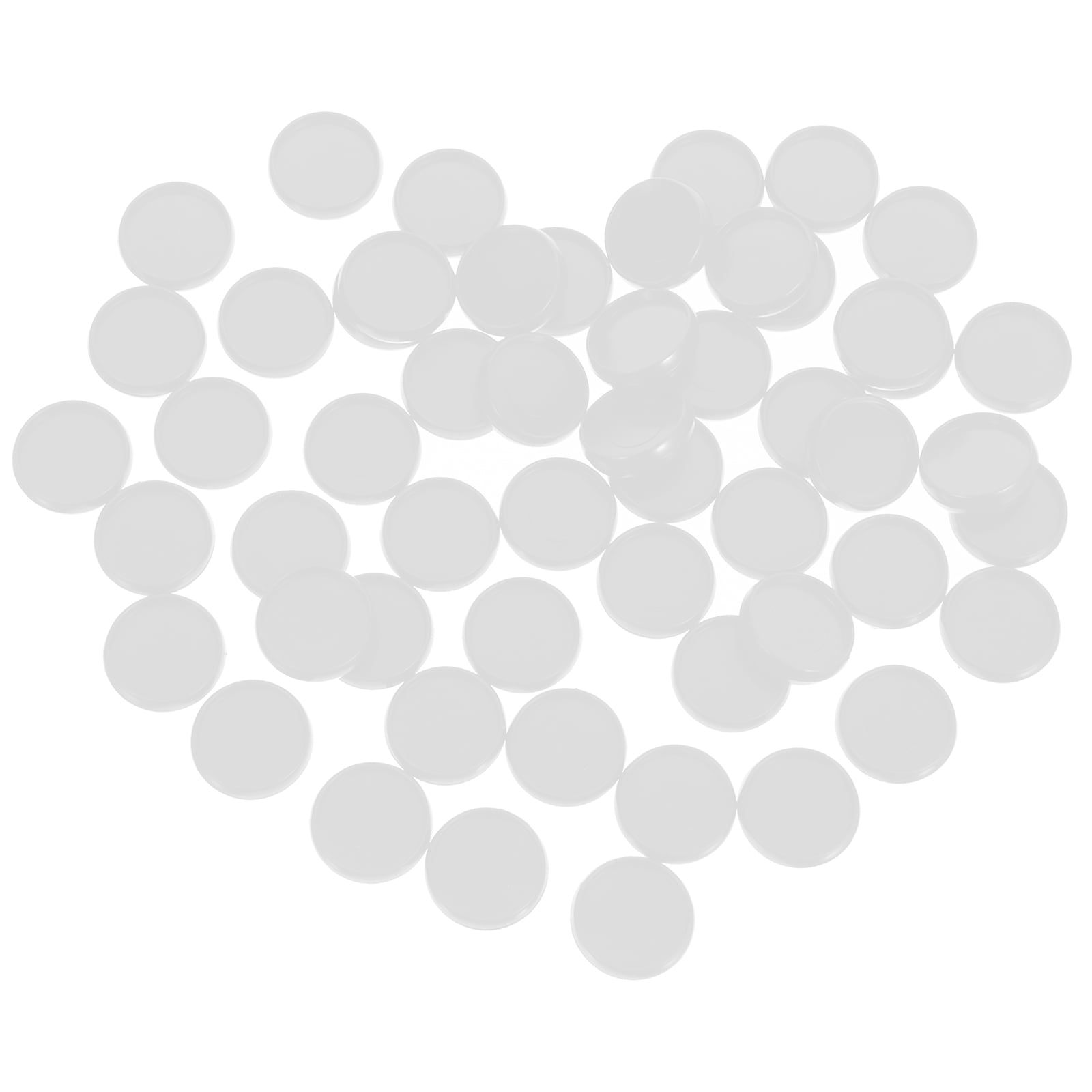 NUOLUX 55Pcs White Binder Discs for Scrapbooks and Planners with Detachable and Design