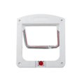 thumbnail image 1 of Puerta para mascotas, puerta con solapa para perros y gatos, 4 formas de cerradura, de plástico suave, fácil de instalar, puerta de seguridad para mascotas, puerta de seguridad para cachorros y gati, 1 of 5