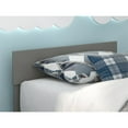 thumbnail image 1 of AFI Boston Solid Wood Twin Size Modern Panel Headboard in Gray, 1 of 4