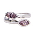 thumbnail image 1 of Anillo para Mujer con Cristal Fino Swarovski Navette–  Bañado en Oro 14k– Anillo Elegante y Brillante-Aretes de Mujer de Moda, Joyería para Mujer de Moda– Regalo especial Ortiz Espinosa Temporada, 1 of 3