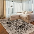 thumbnail image 2 of BNM Abstract Graphic Design Indoor Area Rug, 8' x 10', Black, 2 of 6