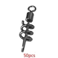 thumbnail image 3 of Naiovety 50 Uds accesorios de pesca tornillo giratorio remolino pesca conector aparejos Pescar, 3 of 5