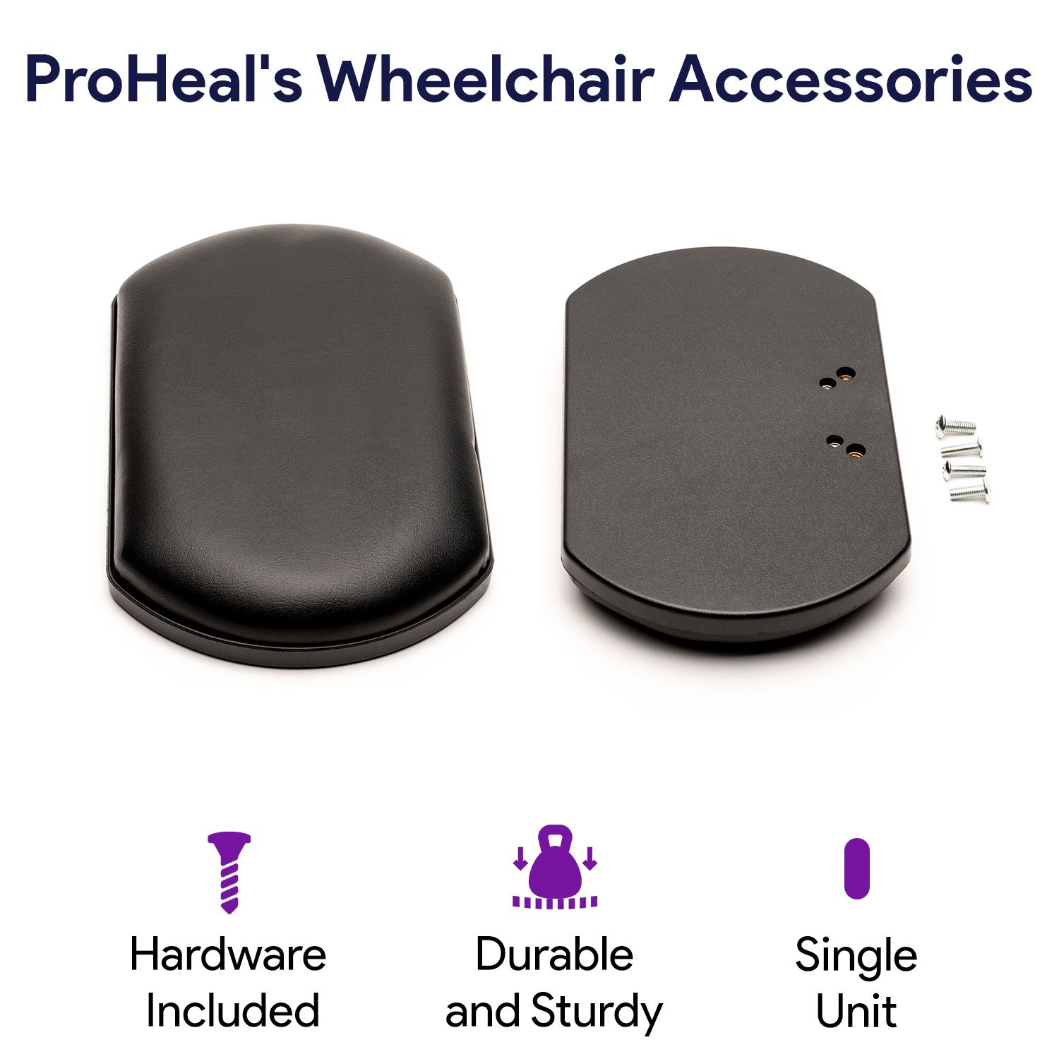 ProHeal Elevating Wheelchair Leg Rest - Foot and Calf Support- Replacement Foam Calf Pad