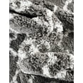 thumbnail image 4 of Unique Loom Rabat Shag Collection Area Rug - Marble (5' 1" x 8' Rectangle Gray/Ivory), 4 of 7
