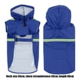 thumbnail image 2 of Windproof Pet Raincoat with Adjustable Hood and Reflective Strips for Medium Large Dogs Outdoor Weather, 2 of 5