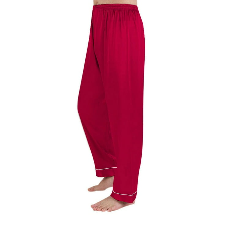 URMAGIC Men s Silk Satin Pajama Pants Comfy Soft Lounge Bottom Sleepwear Walmart