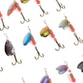 thumbnail image 3 of Cebos de Ruleta Coloridos, Ganchos de Aguudos Metal 17.4 x 10 x 2.2cm / 6.8 "x 3.9" x 0.8 "Kit de Señas de Pesca, Para Pescar al Aire Libre, 3 of 7