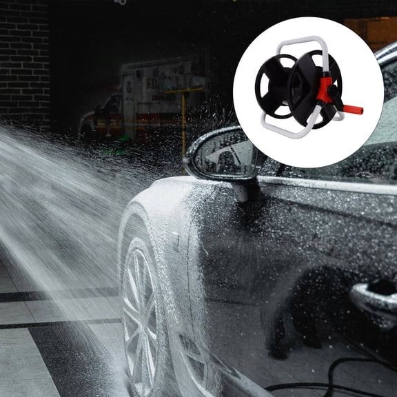 WRITWAA Assorted Color Hose Reel Holder with Easy Coiling Mechanism for Outdoor Water Storage