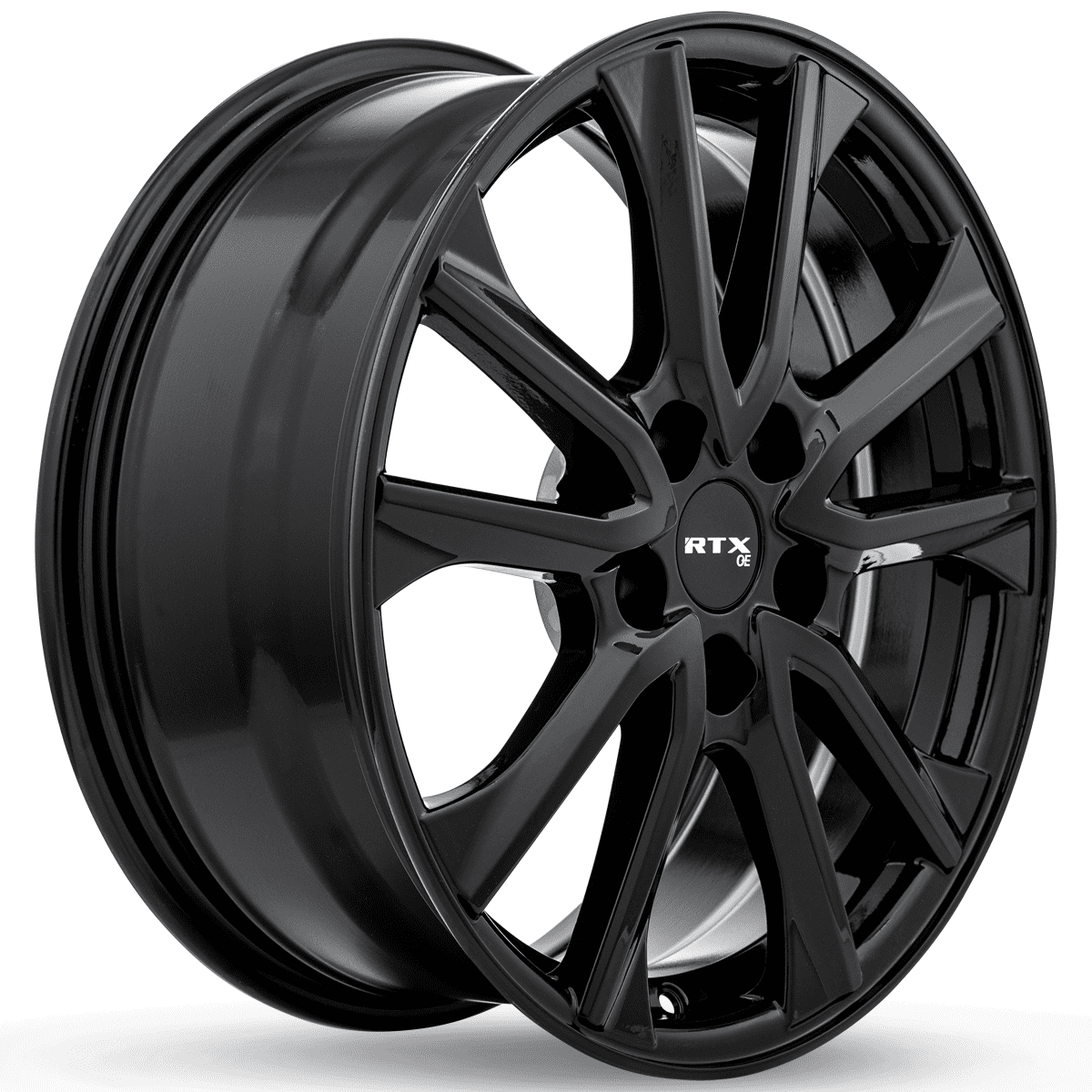 RTX Arai 16x6.5 5x114.3 ET40 CB67.1 Gloss Black Durable Aluminum