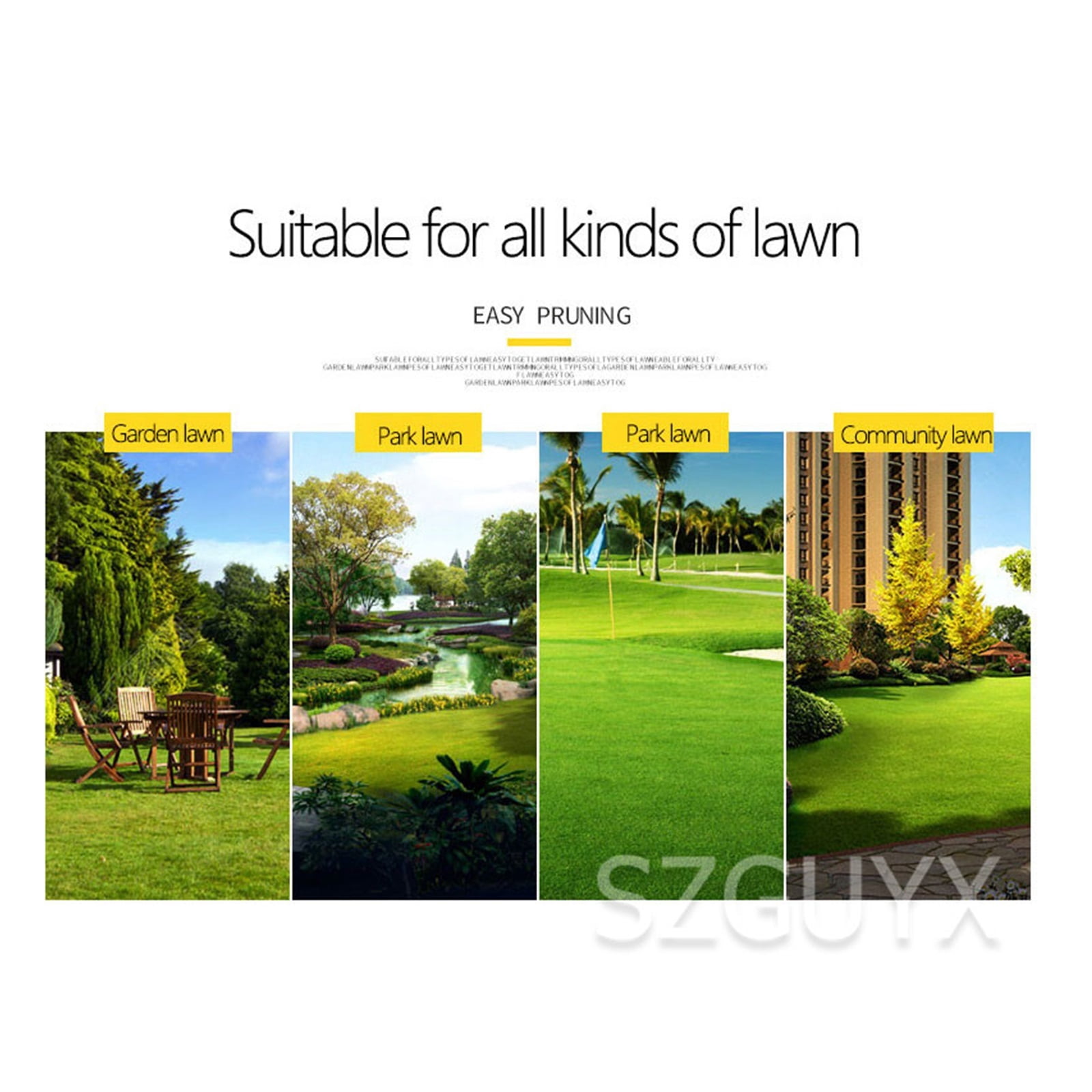 1600W High-power Commercial Electric Lawn Mower Lawn Machine Small Lawn Mower Multi-function Hand-push Weeder