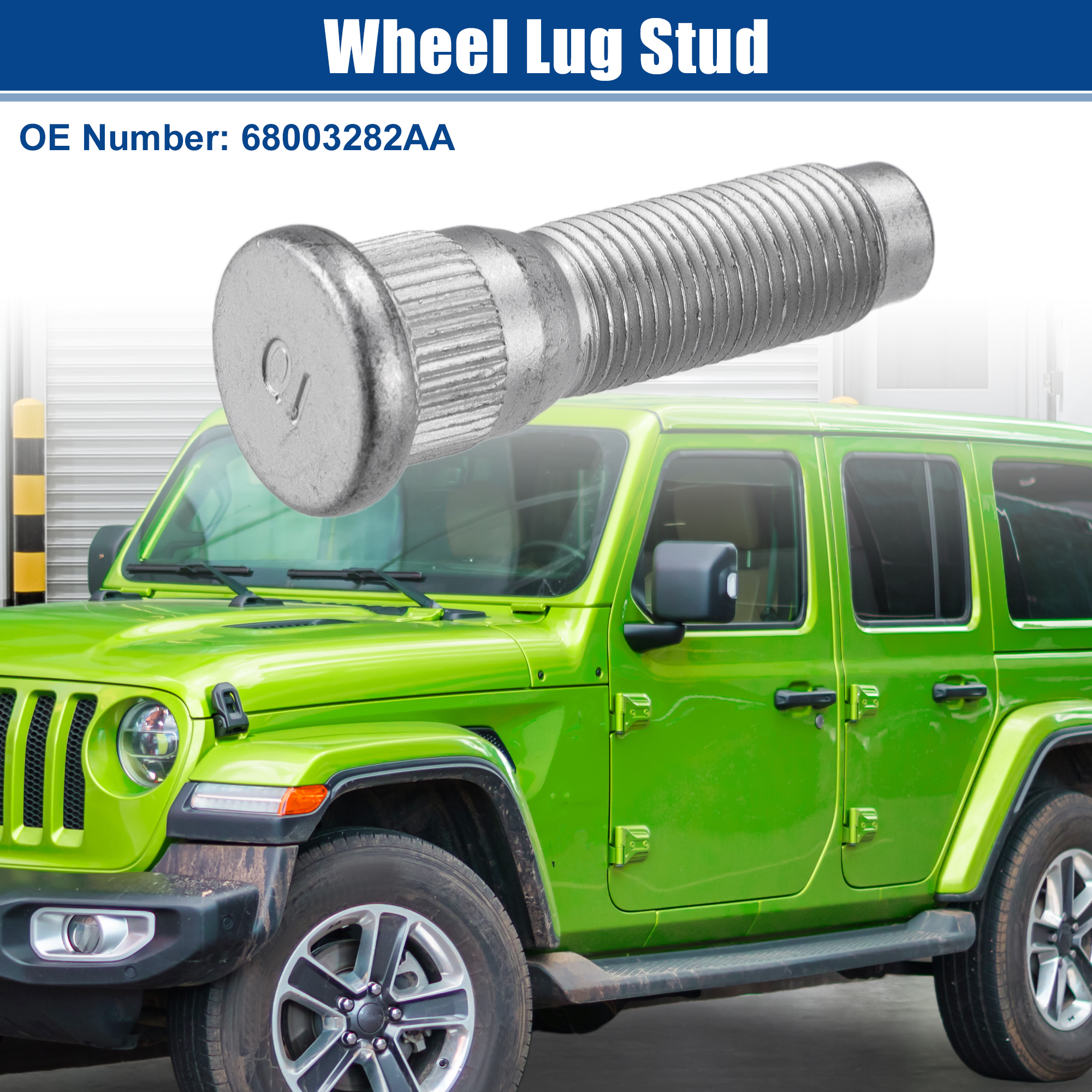 Unique Bargains 1/2"-20 Wheel Lug Stud for Jeep Wrangler 2011-2017 - Pack of 5