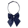 thumbnail image 1 of CORBATA UNIFORME AJUSTABLE DE LAZO PREATADO PARA MUJERES CHIC EN COLOR SÓLIDO AZUL PROFUNDO TALLA ÚNICA, 1 of 4