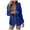 Blue, variant on ZZwxWA Blazers for Women Open Front Button Long Sleeve Work Office Jackets Blazer with Pockets Lapel Collar Casual Jacket Suit