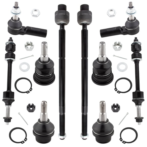 BOXI 10pc Complete Front Suspension Kit Fit Driver and Passenger Sides for Dodge Ram 1500 2006 2007 2008 Fit 2WD/RWD Only / K7411 K80630 EV800098 ES80574 K80821