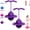 Purple*2, variant on Balance Jumping Ball, Indoor & Outdoor Anti-Slip Balance Board Toy with Handle & Pump, Improve Coordination, Motor Skills and Fitness Training