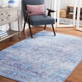 thumbnail image 4 of SAFAVIEH Tucson Hollie Traditional Machine Washable Area Rug, 6' x 9', Purple/Blue, 4 of 15