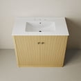 thumbnail image 4 of Lafayette 36" Freestanding Bathroom Vanity in Natural Oak with 3-Hole Widespread Sink Top, 4 of 5