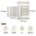 thumbnail image 7 of PiccoCasa 2Pcs Chenille Bathroom Rug Set Nonslip Absorbent Bone 17x24" & 20x32", 7 of 7
