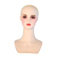 thumbnail image 2 of Cabeza de maniquí de cosmetología con gorro de peluca, exhibición de joyas con maquillaje, busto de peluca, soporte para centro comercial., 2 of 9
