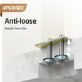 thumbnail image 4 of Standing Towel Rack Towel Rack Stand with Marble Base for Bathroom Floor SUS Stainless Steel Brushed Finish BTH, 4 of 9