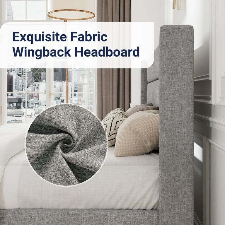 Allewie Modern Full Size Bed Frame with Lift Up Storage and