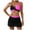 Hot Pink, variant on GEWSEY Women's Bikini Sets High Waisted Swim Skirt Tummy Control Swimsuits Two Piece Scalloped Trim Bathing Suit (Hot Pink, S)