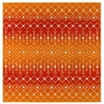 thumbnail image 4 of Unique Loom Tribal Trellis Collection Area Rug - Alaoui (7' 10" Square Orange and Red/Ivory), 4 of 11