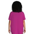thumbnail image 3 of Terra & Sky Women's Plus Size V-Neck Tunic T-Shirt, 3 of 5