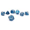 thumbnail image 1 of Set of 7 Metal Dice Set with Storage Box Includes D4, D6, D8, D10, D12, D20 for RPG MTG D&D Math Teaching, 1 of 7