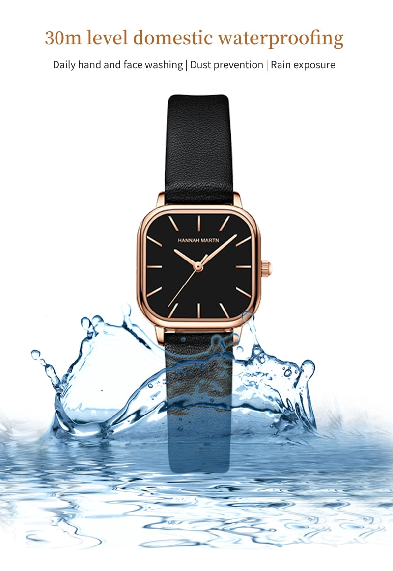 Fashion Square Watches for Women Analog Waterproof Ultra-thin Dainty Wrist Watch for Ladies Gift
