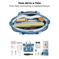 thumbnail image 4 of Tote Bag for Women - Cartoon Dog Shoulder Bag - Large Utility Work Duffle Bag with Zipper Handbag for Travel, Work, Sprots, 4 of 5