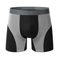 thumbnail image 5 of Mens Boxers Briefs Athletic Moisture Wicking Longer Compression Boxer Shorts Chafing Design Running Sports Black XL, 5 of 5
