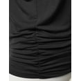 thumbnail image 4 of Doublju Womens Dolman Sleeve Top Boatneck Drape Shirts With Plus Size, 4 of 4