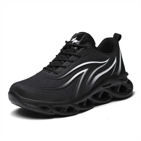 

Laced Mesh Men Sport Boots Walking All White Shoes for Men Yellow Black Sneakers Boti Sneachers Donna Novelties Runing (03-A-6027 8.5)