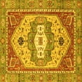 thumbnail image 1 of Ahgly Company Indoor Square Abstract Yellow Modern Area Rugs, 8' Square, 1 of 4
