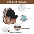 thumbnail image 4 of Boho Fashion Backpack for College - Large Capacity with 17" Laptop Pocket | Vintage Tribal Print, Water-Resistant Fabric, Ergonomic Design for All-Day Campus Comfort, 4 of 6