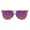 clear purple, variant on Oversize Thin Plastic Flat Top Mob Reflective Color Mirror Lens Sunglasses Black Blue