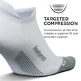 thumbnail image 2 of Feetures Elite Max Cushion No Show Tab Ankle Socks - Sport Sock with Targeted Compression - White, XL (1 Pair), 2 of 6