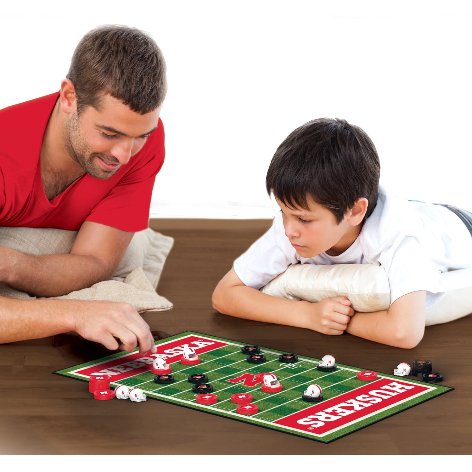 MasterPieces Officially licensed NCAA Nebraska Cornhuskers Checkers Board Game for Families and Kids ages 6 and Up