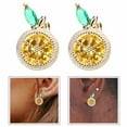thumbnail image 3 of 1 Paire de Crampons d'Oreilles Adorables Forme de Tranche de Citron Accessoires d'Oreilles Originaux, 3 of 8