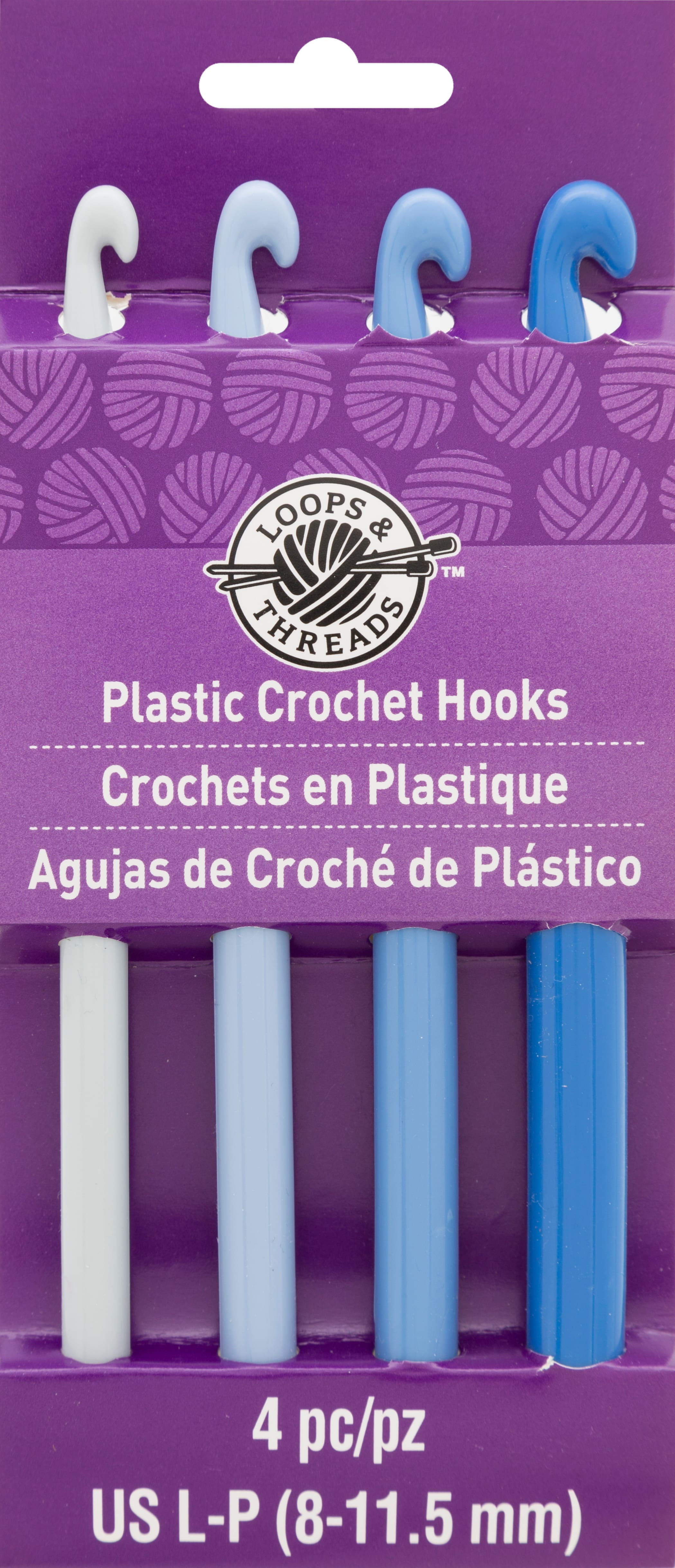 Plastic Crochet Hook Set by Loops & Threads®, L-P 